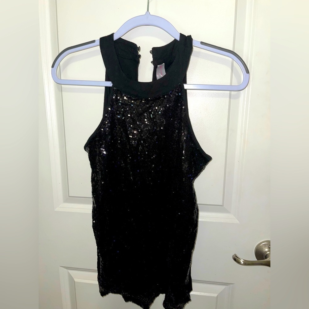 Black tank top blouse